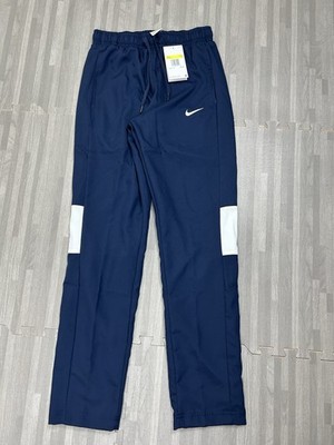 Nike Dri-Fit Woven Warm Up Athletic Pants Mens Size Small CV0096 Navy White $75
