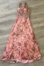 Tony Bowls Evening Vintage Y2K Pageant/Prom Dress - Size 8 Pink Floral Gown