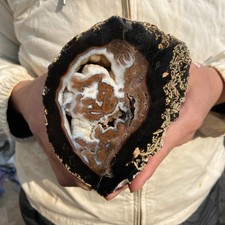 3.6lb Natural Colorful Brazilian Striped Agate Partial Polishing Rough Specimen