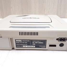 Sega Saturn Console Japan White Bundle with 8 Games & Memory HST-3220 Tested