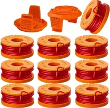 Trimmer Spool Line for Worx,12 Pack WA0010 Edger Spools Replacement for Worx
