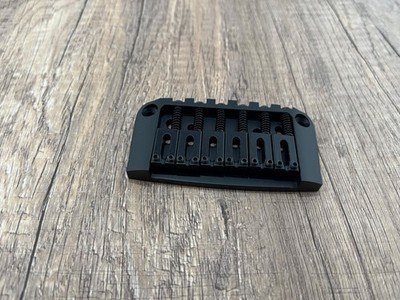 Brass Hardtail Hard Tail Fixed Guitar Bridge 2-1/8'' '' (54mm) Black