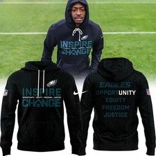 Eagles Inspire Change Hoodie NFL Opportunity Equity Freedom Justice