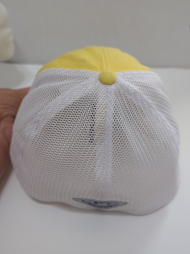 Columbia Hat Cap Men's FlexFit Yellow/White With Green PFG Logo And Fish - Picture 8 of 8