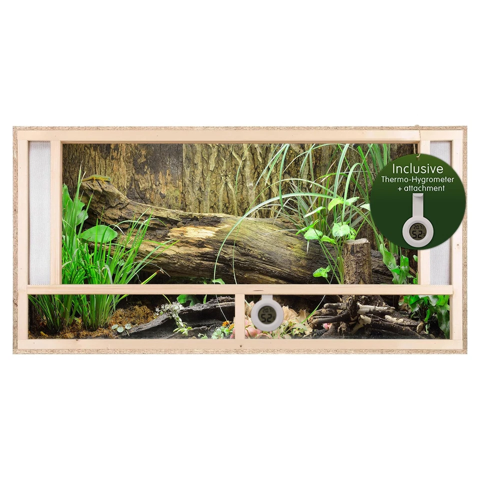 Repiterra® Terrarium Frontbelüftung Holzterrarium OSB Holz Terrarien 120x60x60cm