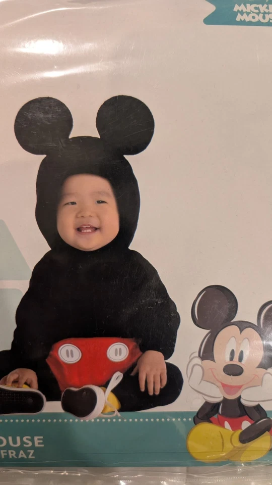 Disney Boy's Infant Classic Mickey Mouse Costume Size 18-24 M - Image 2 of 2