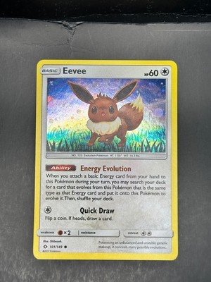 Eevee (Cosmos Holo) 101/149 Promo Miscellaneous Cards & Products Pokemon NM DE