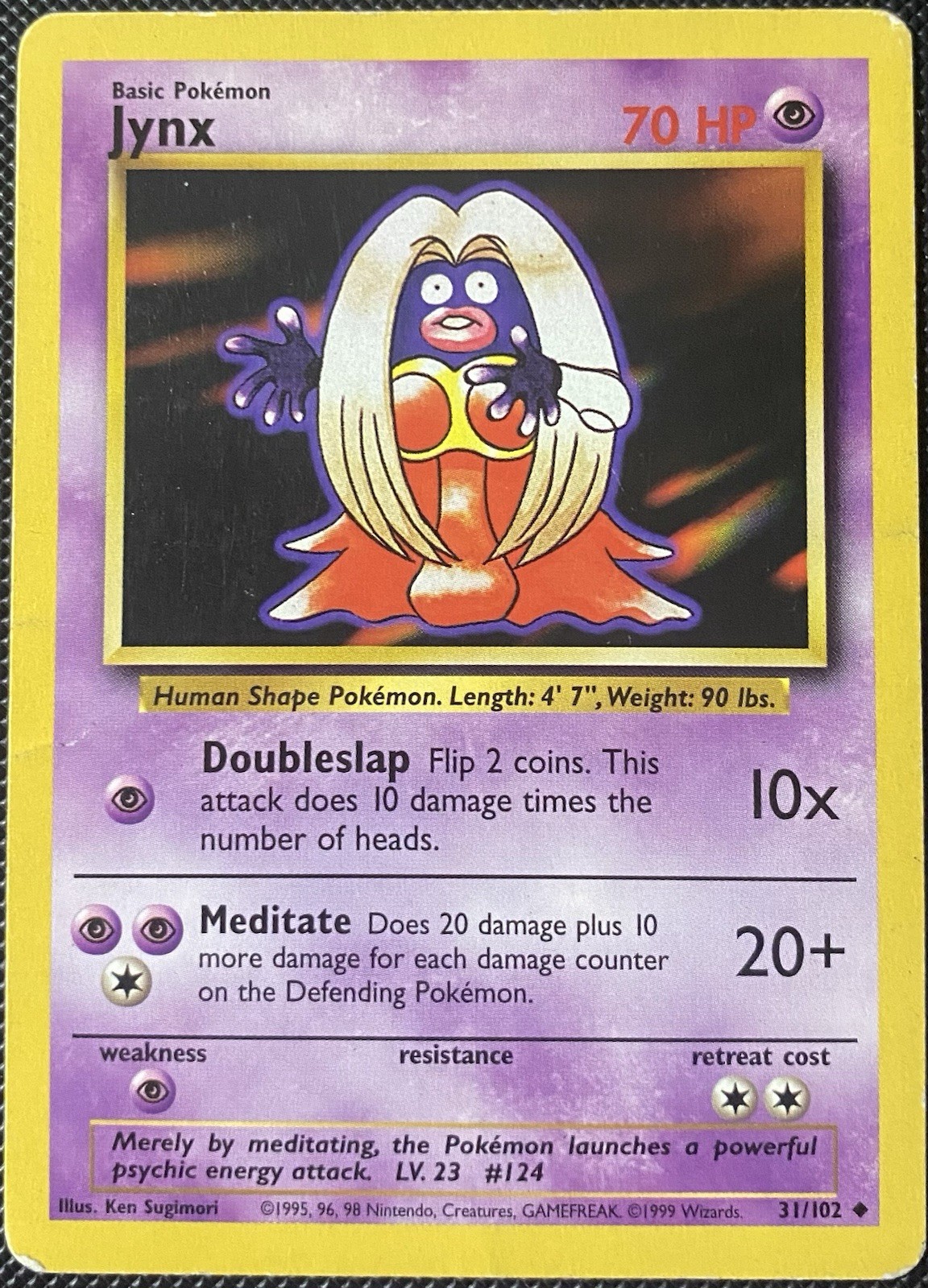 Jynx 031/102 Base Set Regular - Pokémon Card