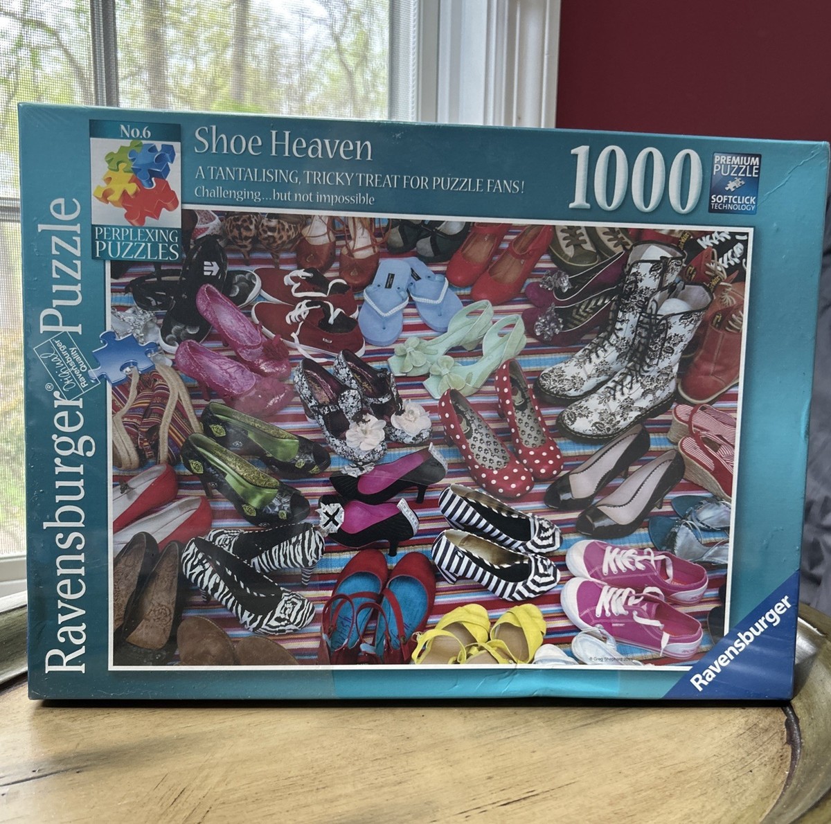BNIB! -RAVENSBURGER 1000 PC. PUZZLE 'SHOE HEAVEN' RARE! HTF!! 2015