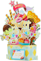 Geburtstagskarte - 3D Pop Up Karte Geburtstag Mit Umschlag - Happy Birthday Kart