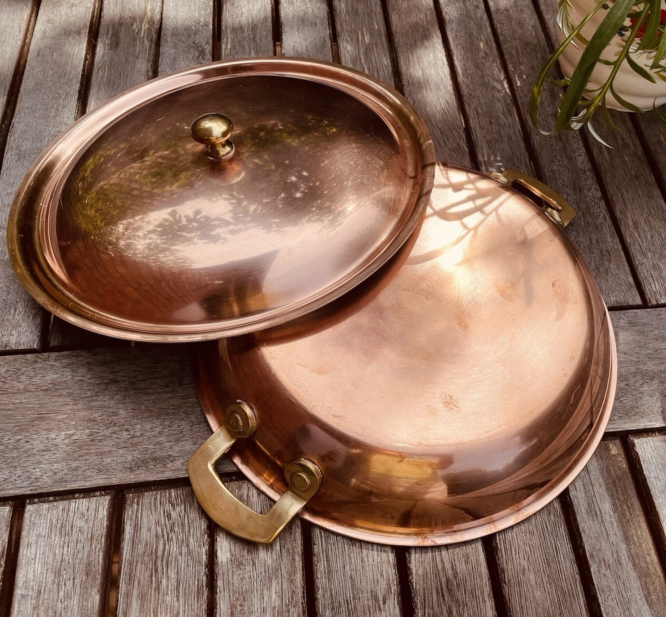 SPRING Switzerland Culinox Gourmet Edelstahl / Kupfertopf  ∅ 25 cm / H 4 cm - Bild 3 von 4