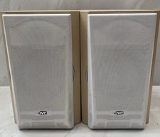 Book Shelf Speakers JVC SP-UXP5SPEAKERS Pair Light Wood Finish Tested Working