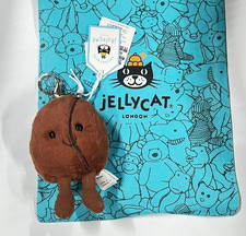 Jelly-cat Amuseables Coffee Bean Bag Charm Keychain Plush Authentic Gift NWT