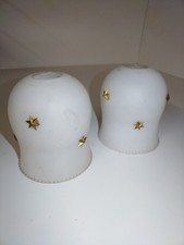 Anciennes Tulipes abat Jour Suspension luminaire décor étoiles Laiton