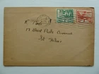 Jersey First day cover  from 1943  1/2d green and 1d