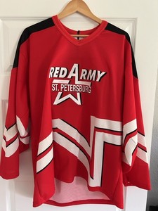 Russian Red Army St. Petersburg CKA Hockey Jersey, Russian Authentics, Mens 2XL