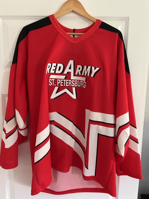 Russian Red Army St. Petersburg CKA Hockey Jersey, Russian Authentics, Mens 2XL
