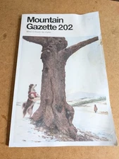 Mountain Gazette Ski magazine #202 Large Format Photography Art Cover Stained