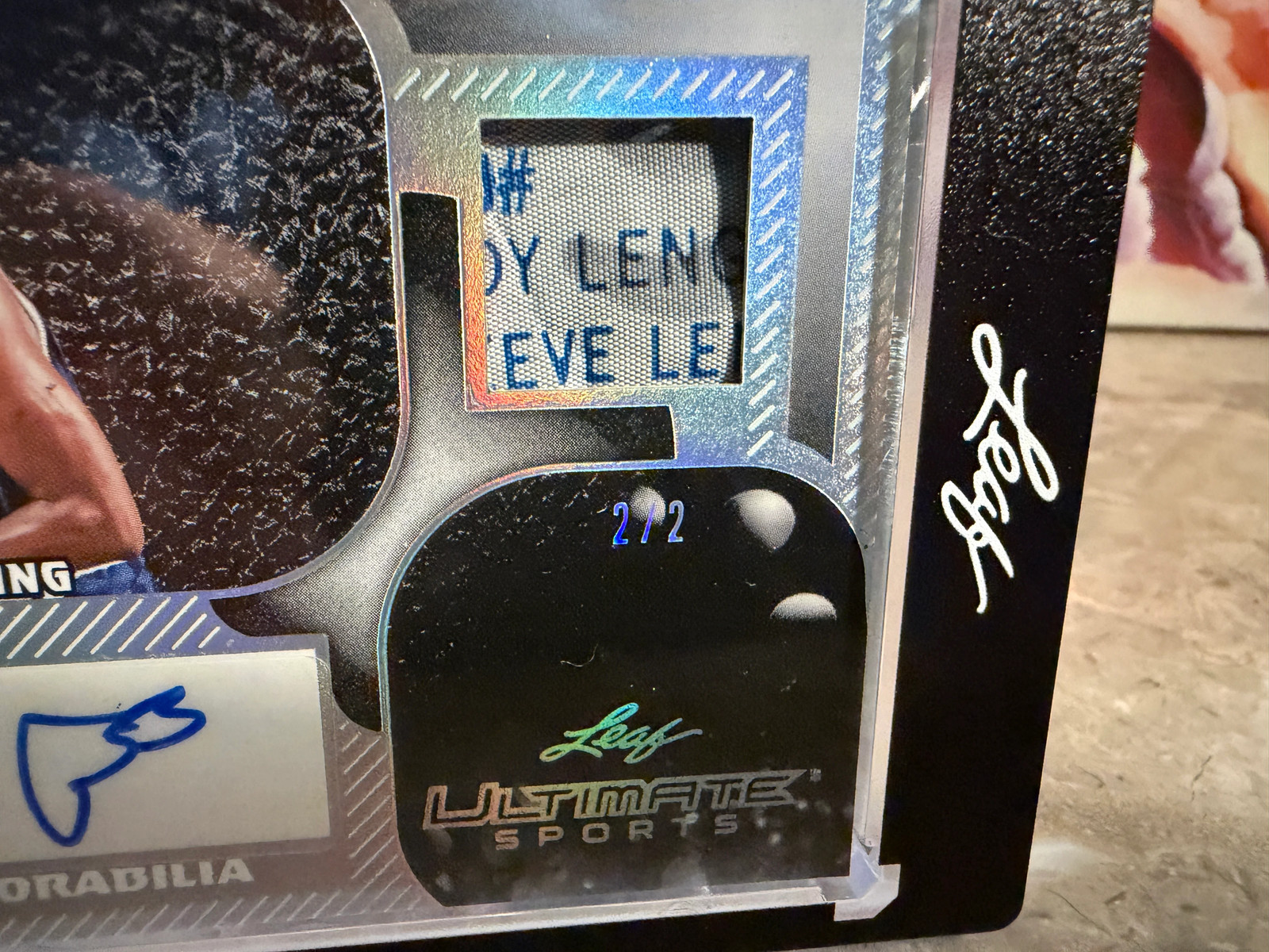 Patrick Ewing 2026 Leaf Ultimate Sports Auto Memorabilia Game-Used 2/2 view 2