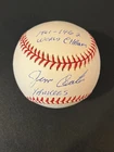 Jim Coates Auto Autograph Signed Baseball Ball PSA COA Dual Inscription