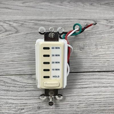 Intermatic Electronic Auto-Off Timer 10/20/30/60 Minutes White EI210W 