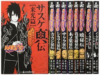 Jbooks Naruto Hiden Shinden 9 Books Set Manga Anime Comic Book Ebay