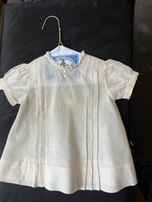 Vintage 1950s Newborn Baby Dress, Handmade In Philippines