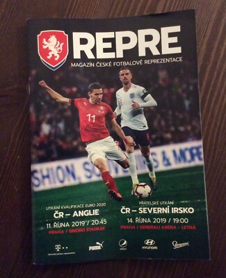 Tschechien - England & Nordirland Fußball Programm 10.11.19 Prag