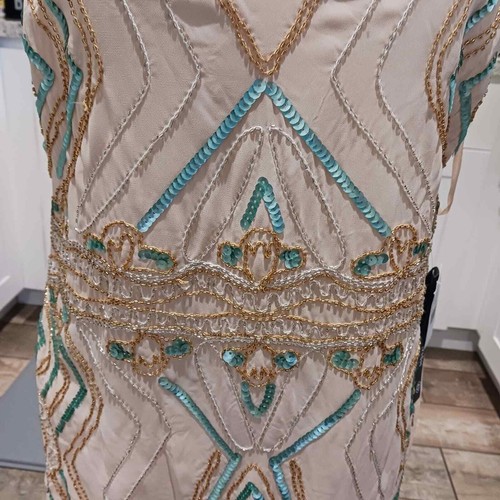 As You Wish Womens Sequins Sheath Dress Sheer Small NWT Prom - Picture 5 of 7