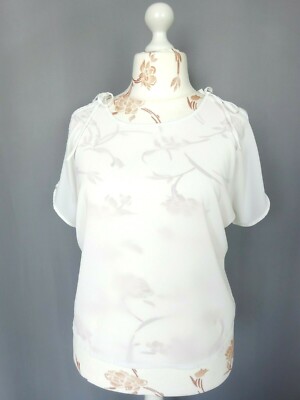 Blouse Vintage Maîtresse D'École Belleteste - Taille XL (FR48) - Longueur 105cm - Marron - Parfait État