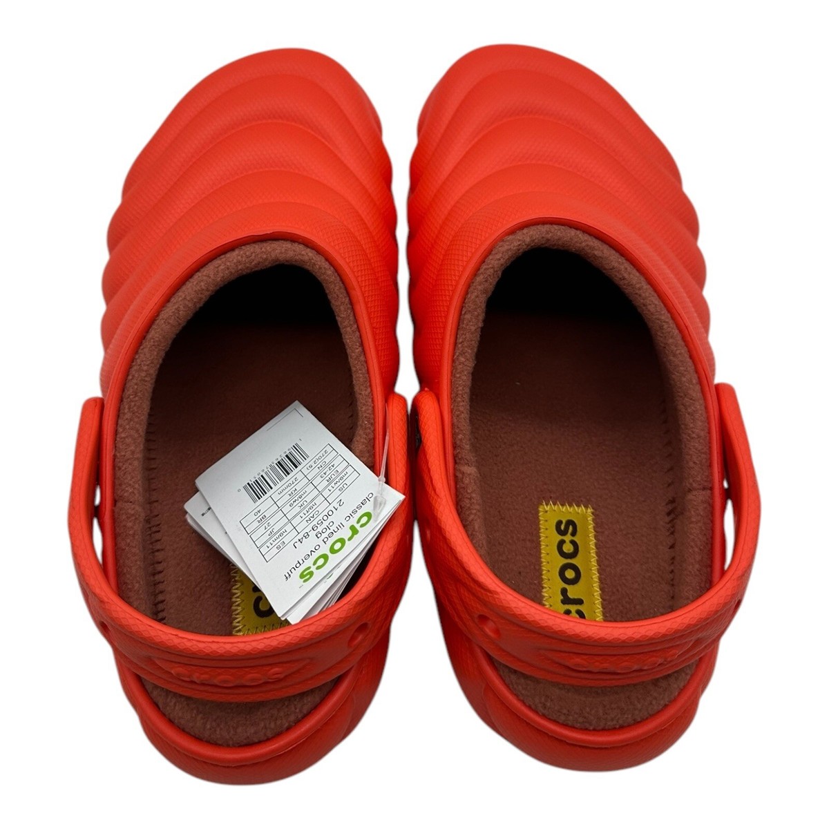 Crocs Classic Lined Overpuff Clogs‎ Mens Size 9 Womens 11 Lava Orange 210059-84J Crocs Mens Classic EXP Clogs – Extra Butter main image 3