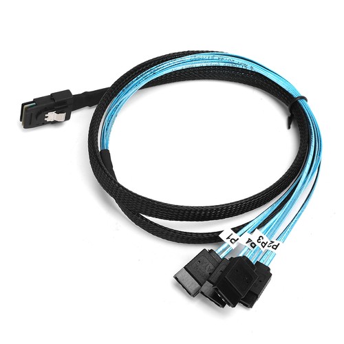Mini Sas 36Pin Male Sff‑8087 To 4 7Pin Female Cable Mini Sas Host Inter MPF - Picture 14 of 22