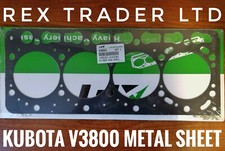 Head Gasket Suitable for Kubota V3800, V3800T, 4D100 metal sheet