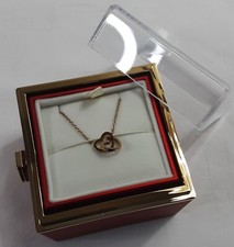 Preserved Rose Flower Box w/ Double Heart Necklace Valentine s Day Gift Rose