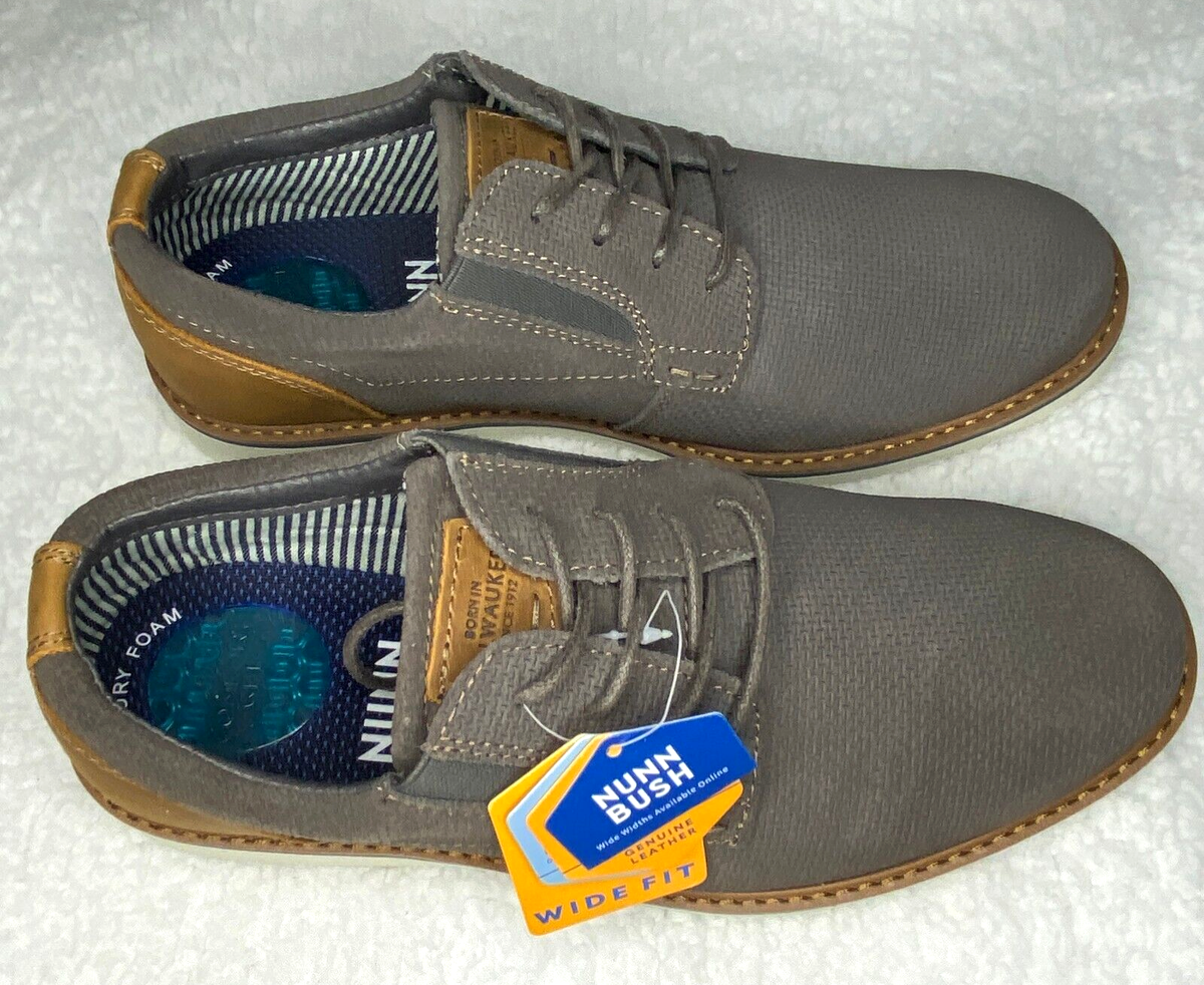 Nunn Bush Men\'s Barklay Plain Toe Oxford Grey size 8M like new. Nunn Bush® Barklay Men main image 4