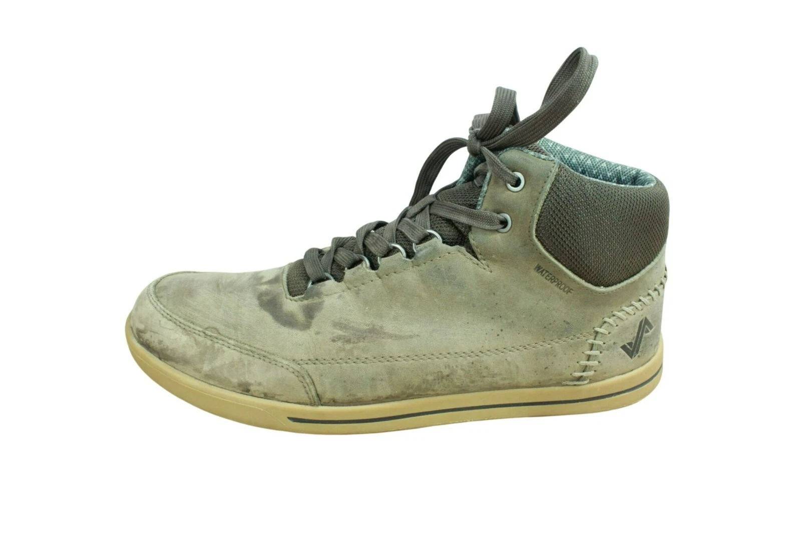 Forsake Phil Mid Men's Gray Leather Waterproof Rugged Hiking Sneaker Boots 9.5