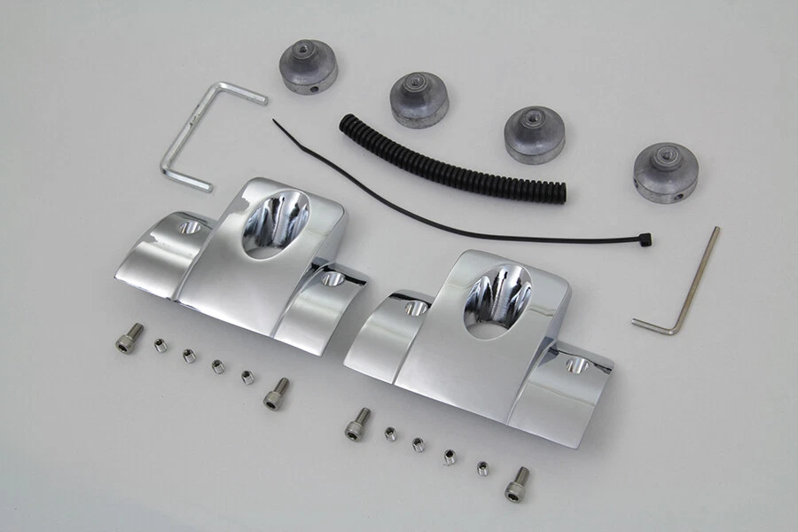 Kit de cubierta de perno de cabeza y bujía cromada para Harley Davidson Foto 3 de 4