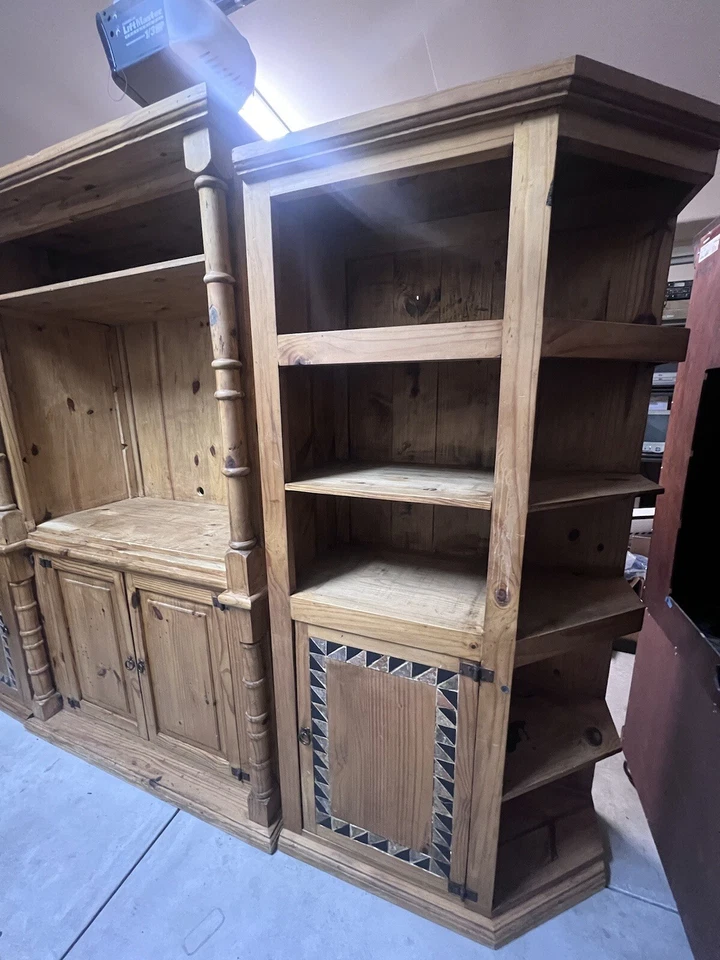 MUST GO! Vintage Tuscany Wood Entertainment Center - Image 4 of 4