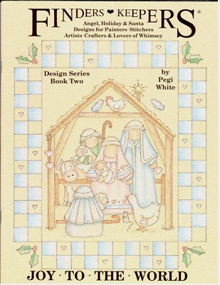 Finders Keepers Joy to the World Pegi White Decorative Painting Christmas Book