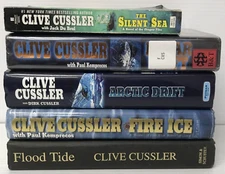 Clive Cussler ~Lot of 4 HC, 1 PB~ Please see photos and description for titles.