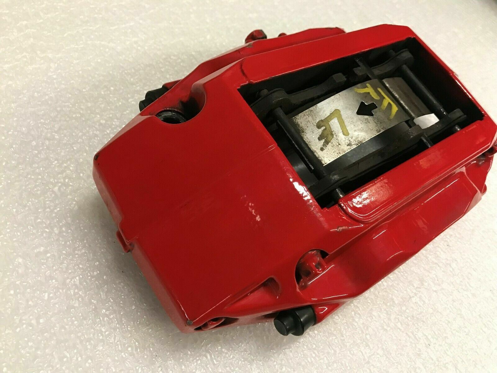 MCLAREN MP4-12C FRONT LEFT DRIVER SIDE BRAKE CALIPER RED OEM 11C0563CP