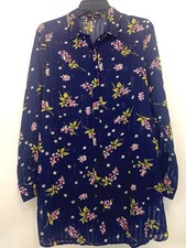 NWT I Joah Dresses  Blue Floral printed  Pocketed Both side Color: Dark Blue Siz