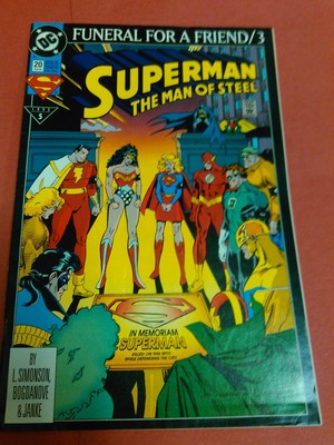 Superman The Man Of Steel Funeral For A Friend 3 Dc Comics Comic