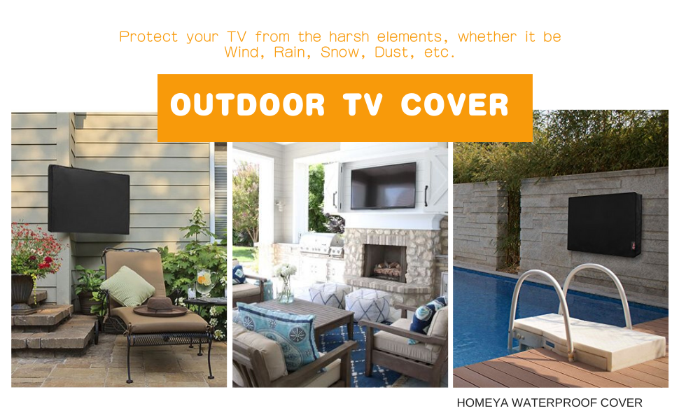 4065 inch Outdoor TV Cover Waterproof Protector LCD LED Plasma Flat TV