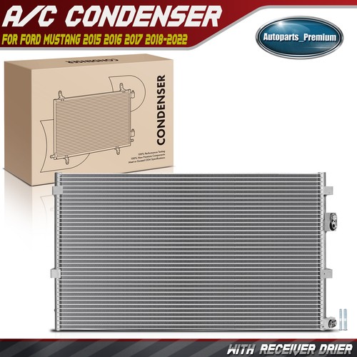 AC Condenser w/ Receiver Drier for Ford Mustang 2015 2016 2017 2018 ...