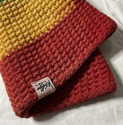 Vintage 90s Stussy Beanie Rasta Knit Ultra Rare Stussy Vintage 90s Stussy Beanie Rasta Knit Ultra Rare Stussy