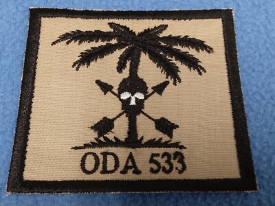 UNITED STATES US SPECIAL FORCES 533 TEAM PATCH ODA - BLACK