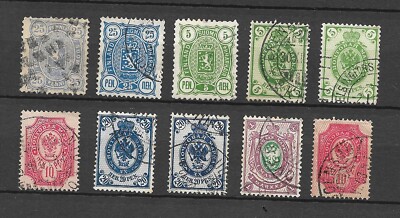 LOTE 6586 DE 10 SELLOS DE ESTONIA