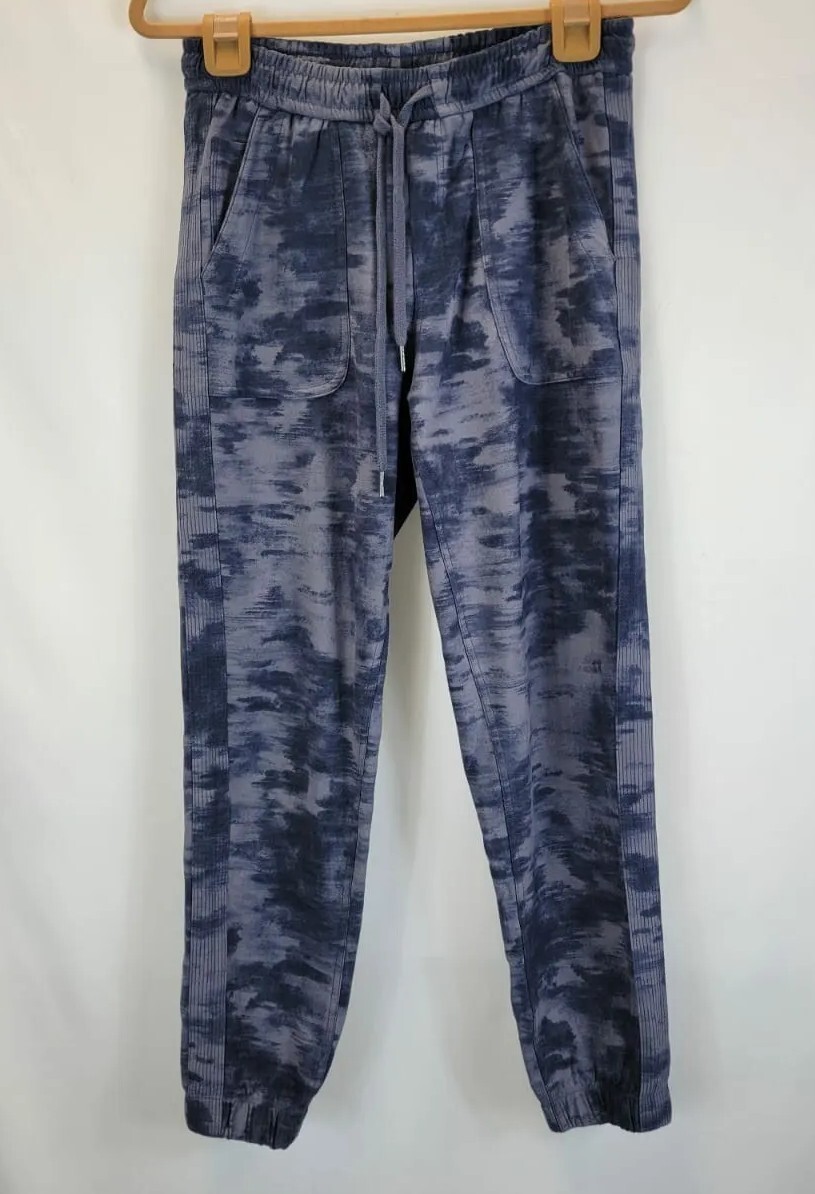 Athleta Farollon Printed Jogger Women's Size 4 Tie Dye Drawstring Comfort Pants