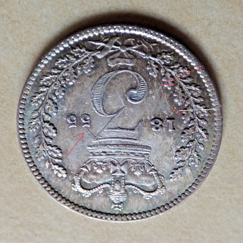 Victoria Threepence 1855 Silver High Grade A/UNC 3D Face Lines Obverse (myrefn50 - Image 3 of 4